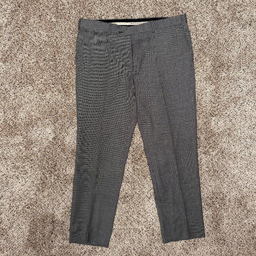 Tessuto Marzoto Fabric Wool Dress Pants by‎ Bensol Size 38x30 Made in Italy